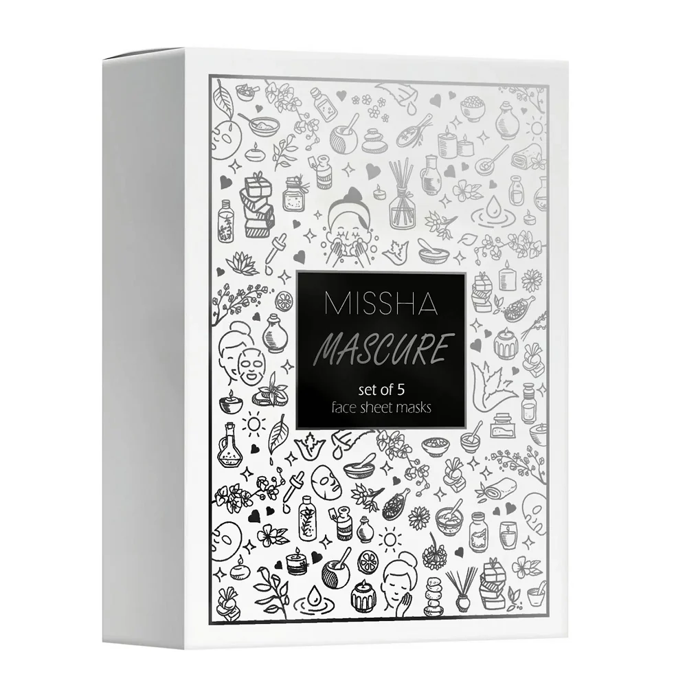 Mascure Face Sheet Masks zestaw maseczek w płachcie 5x28ml