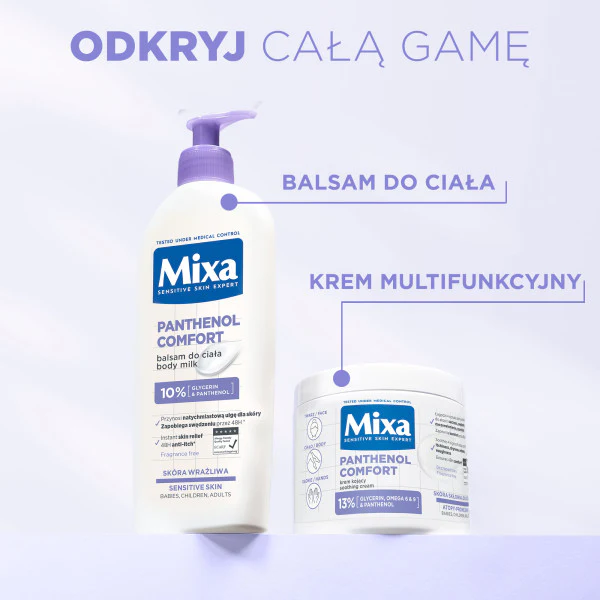 Panthenol Comfort kojący krem do twarzy dłoni i ciała 400ml - Image 4