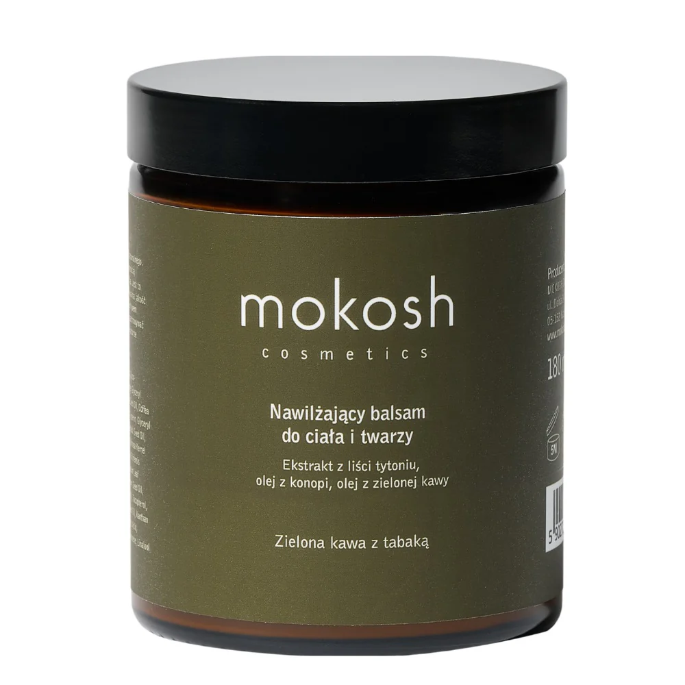 Nawilżający balsam do twarzy i ciała Zielona kawa z tabaką 180ml