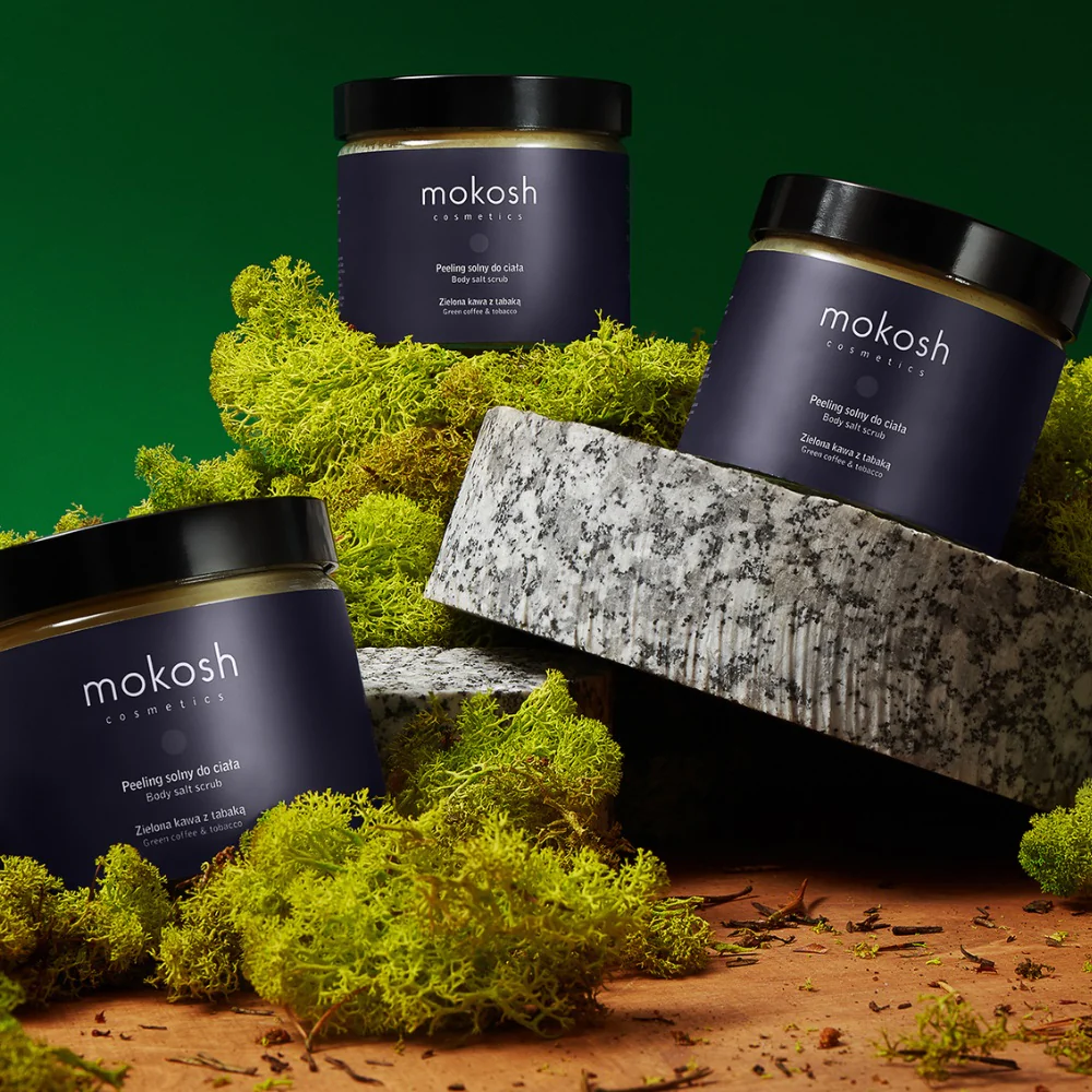 Peeling solny do ciała Zielona kawa z tabaką 300g - Image 3