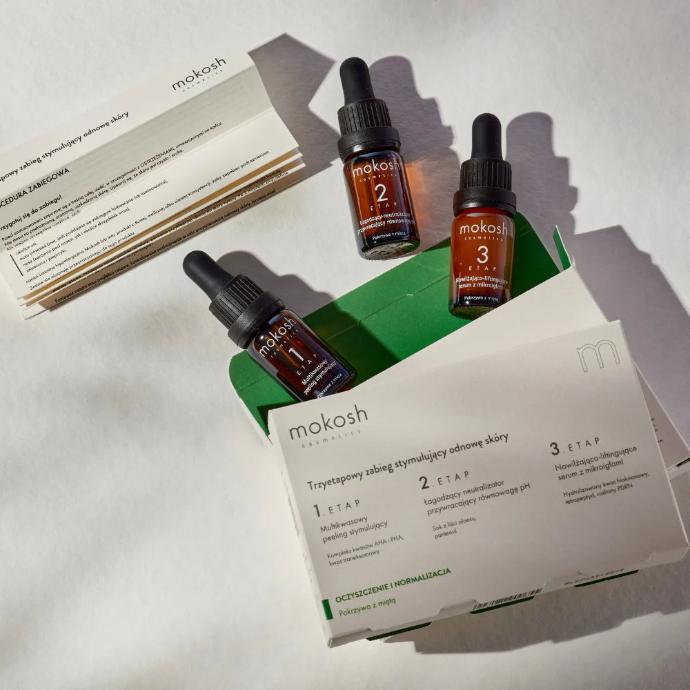 Trzyetapowy zabieg stymulujący odnowę skóry Pokrzywa z miętą 3x7ml - Image 4