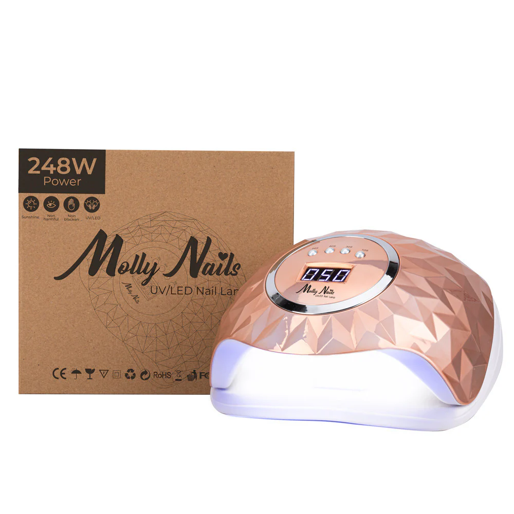 Lampa do paznokci dual UV/LED 248W Złota Y13 - Image 3