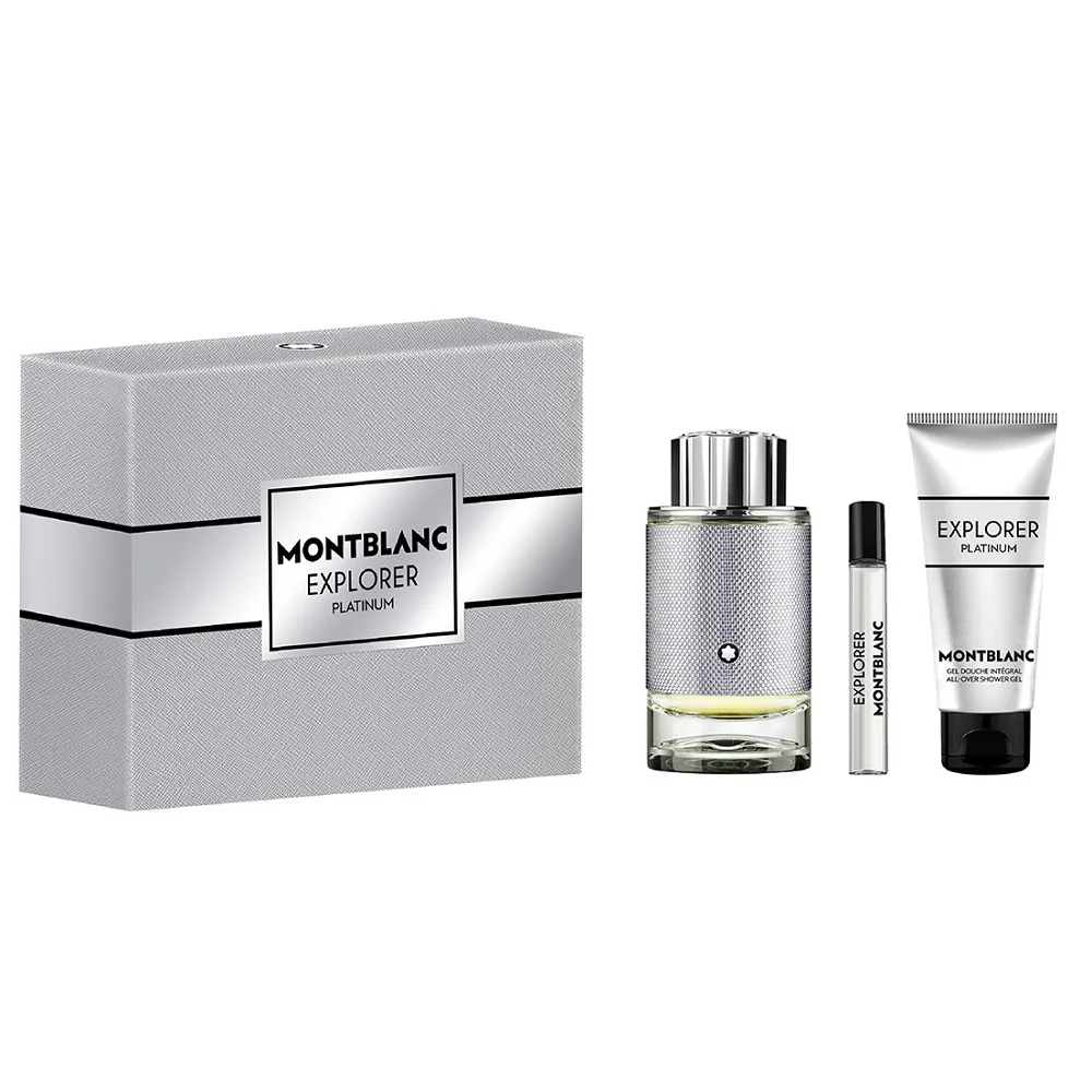 Explorer Platinum zestaw woda perfumowana spray 100ml + miniatura wody perfumowanej 7.5ml + żel pod prysznic 100ml