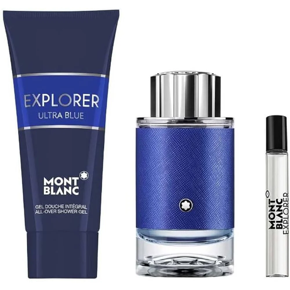 Explorer Ultra Blue zestaw woda perfumowana spray 100ml + woda perfumowana spray 7.5ml + żel pod prysznic 100ml - Image 2