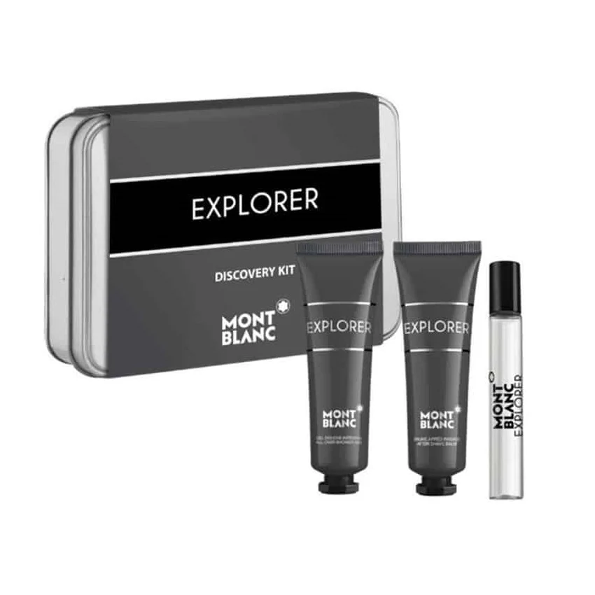 Explorer zestaw miniatura wody perfumowanej spray 7.5ml + żel pod prysznic 30ml + balsam po goleniu 30ml