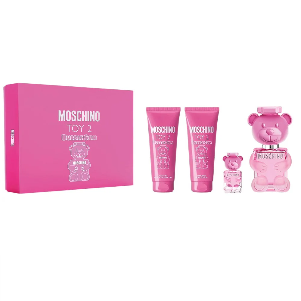 Toy 2 Bubble Gum zestaw woda toaletowa spray 100ml + balsam do ciała 100ml + żel pod prysznic 100ml + woda toaletowa spray 5ml