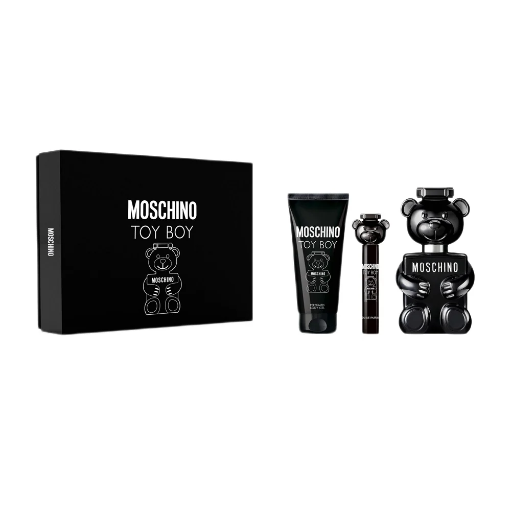 Toy Boy zestaw woda perfumowana spray 100ml + perfumowany żel do ciała 100ml + woda perfumowana spray 10ml