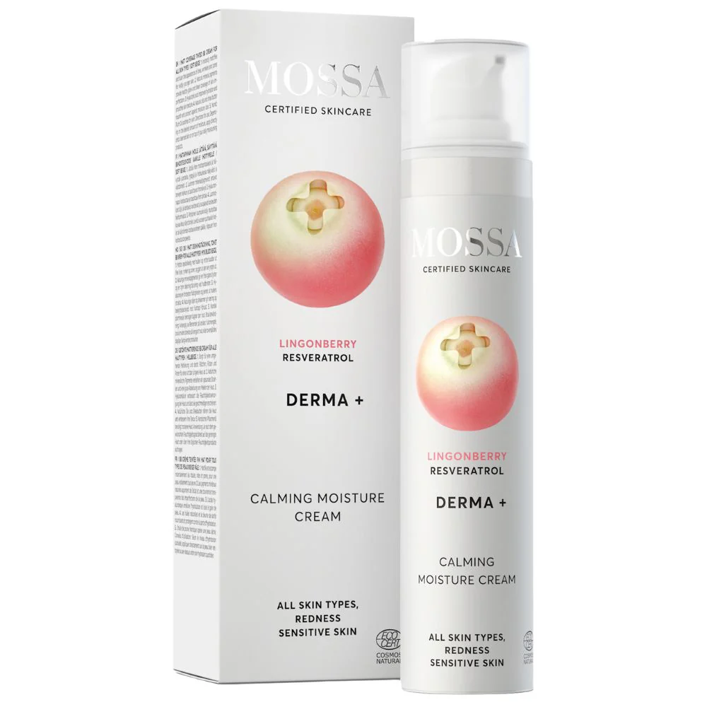 Derma+ uspokajający krem nawilżający z borówką brusznicą i resweratrolem 50ml