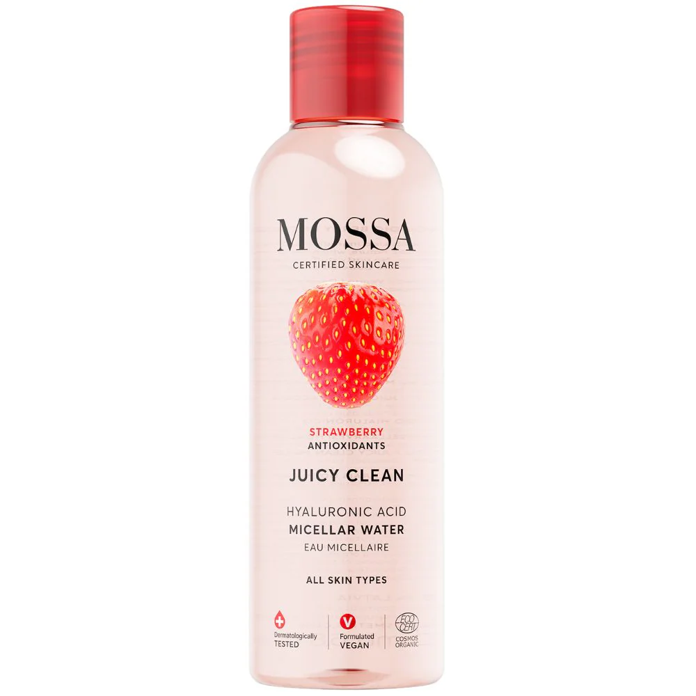 Juicy Clean woda micelarna z kwasem hialuronowym i ekstraktem z truskawki 3w1 200ml