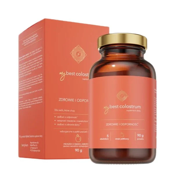 MyBestColostrum suplement diety na odporność dla dzieci i dorosłych Jabłko 90g - Image 2