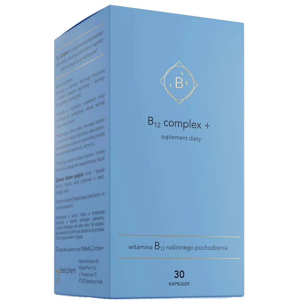 MyBestB12 Complex+ suplement diety 30 kapsułek - Image 4