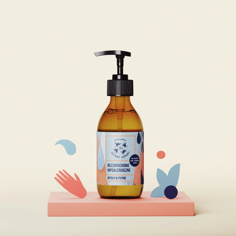 Hipoalergiczne naturalne mydło w płynie 300ml - Image 2