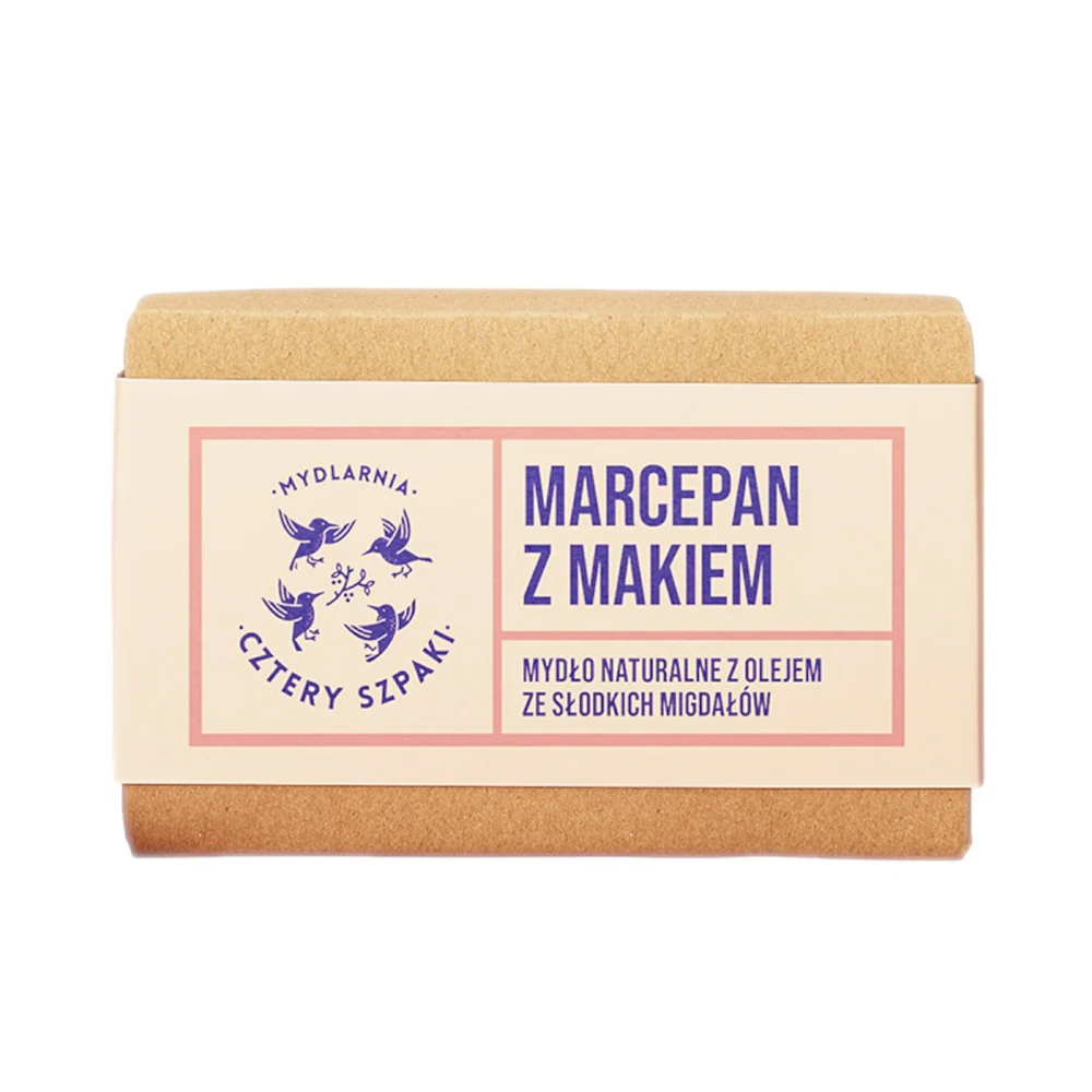 Naturalne mydło w kostce Marcepan z Makiem 110g
