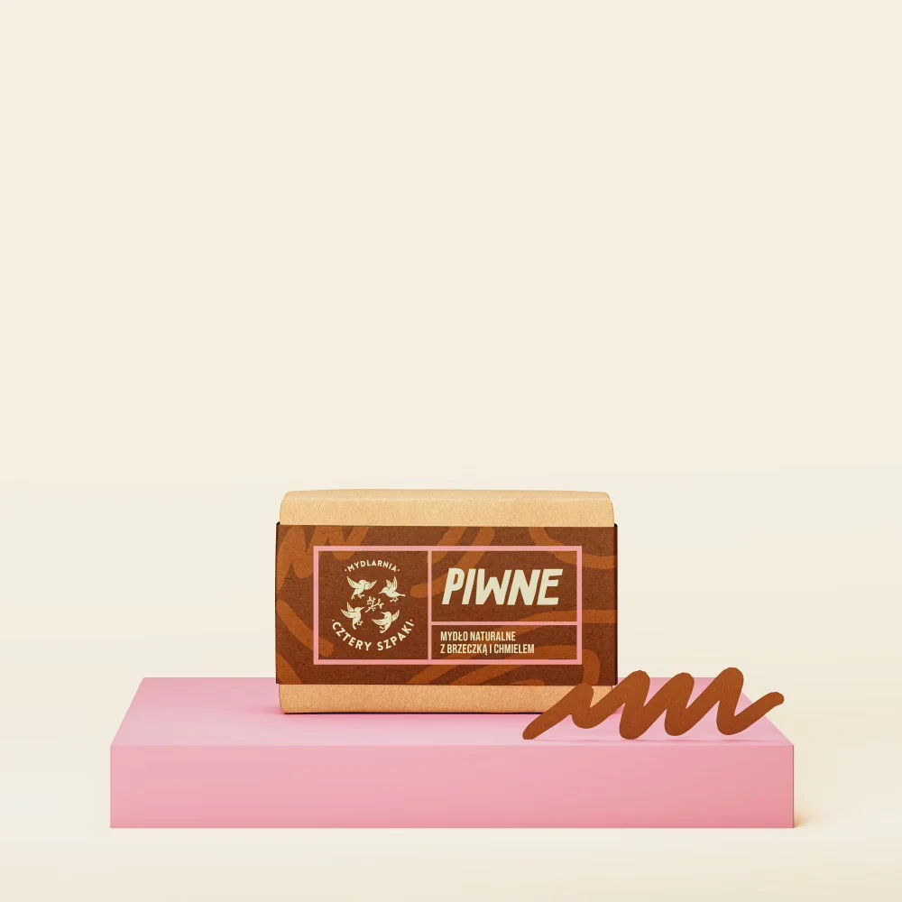 Naturalne mydło w kostce Piwne 110g - Image 2