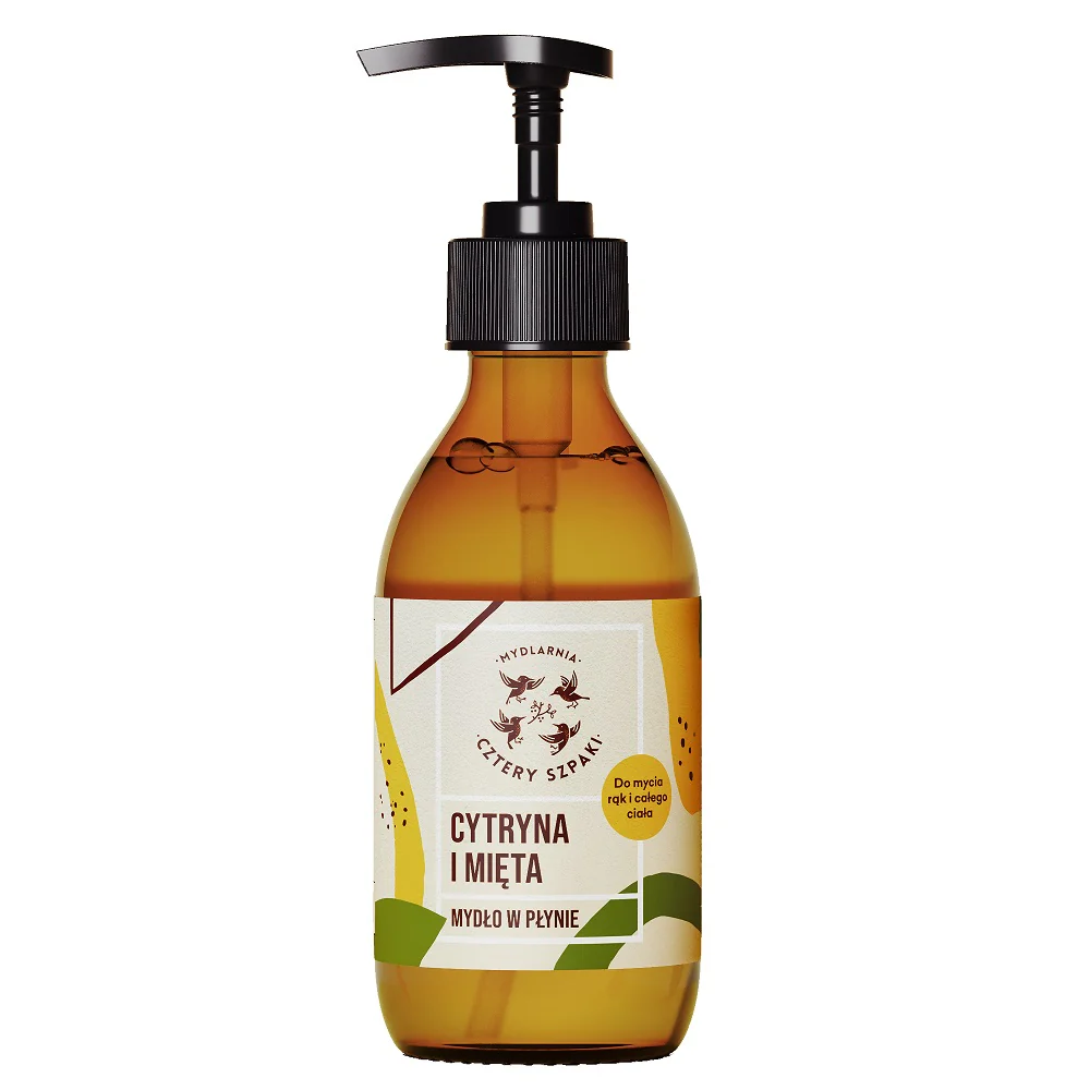 Naturalne mydło w płynie Cytryna i Mięta 300ml