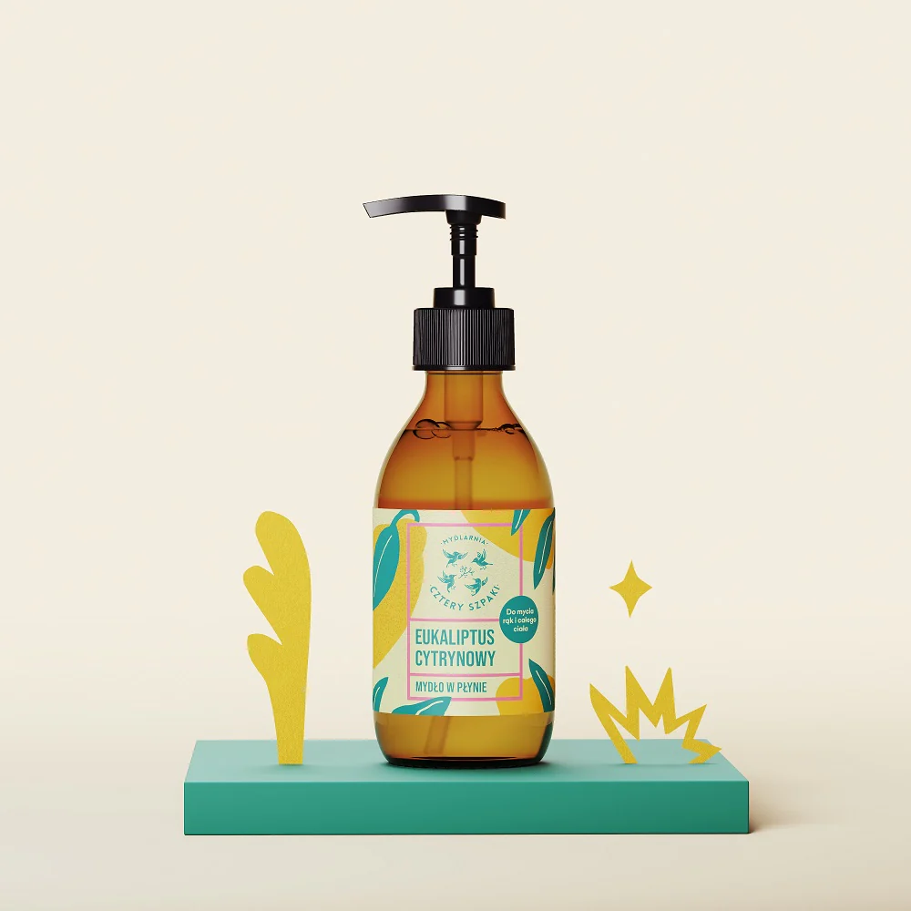 Naturalne mydło w płynie Eukaliptus Cytrynowy 300ml - Image 2