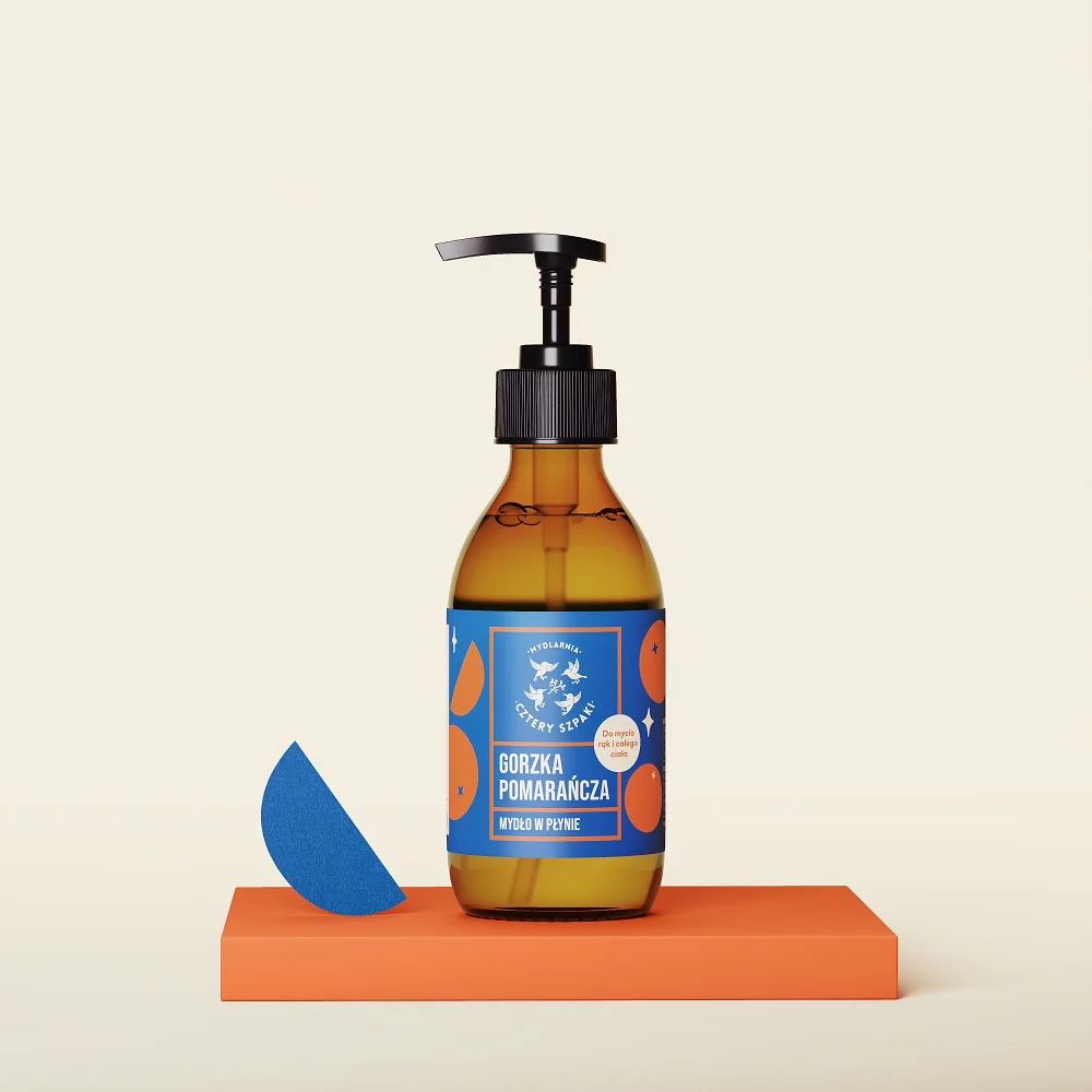 Naturalne mydło w płynie Gorzka Pomarańcza 300ml - Image 2