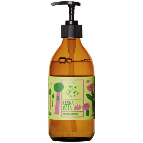 Naturalne mydło w płynie Leśna Róża 300ml