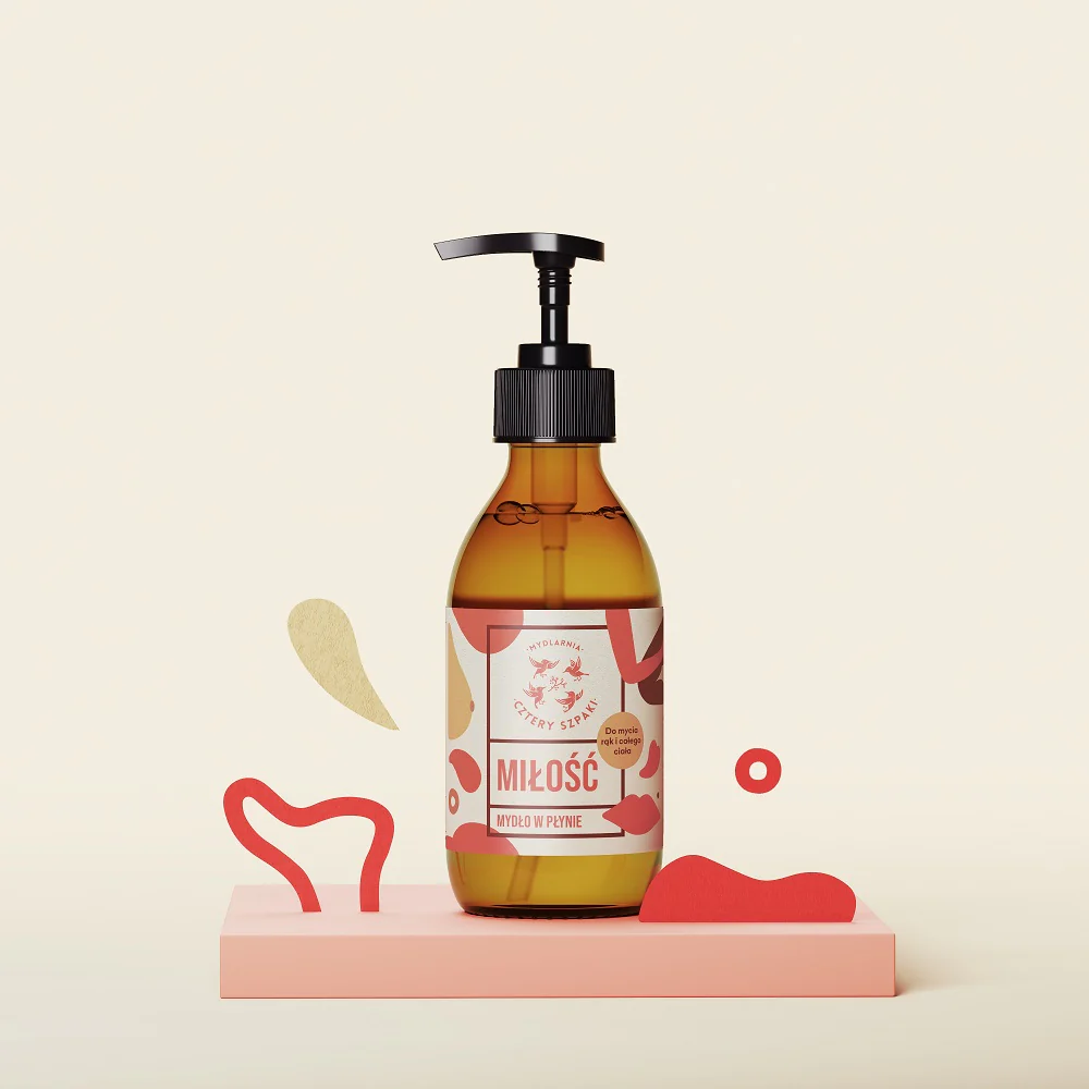 Naturalne mydło w płynie Miłość 300ml - Image 2