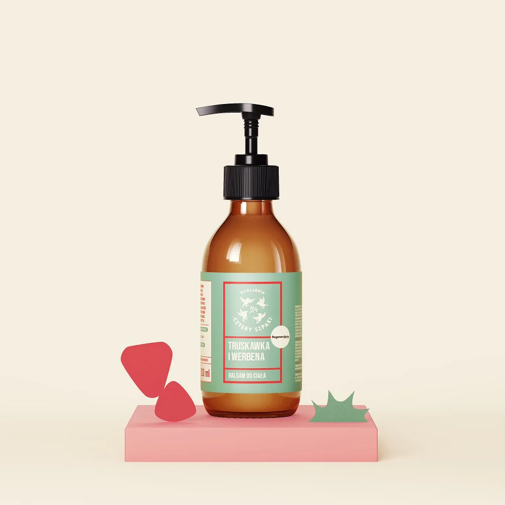 Regenerujący balsam do ciała Truskawka i Werbena 200ml - Image 2