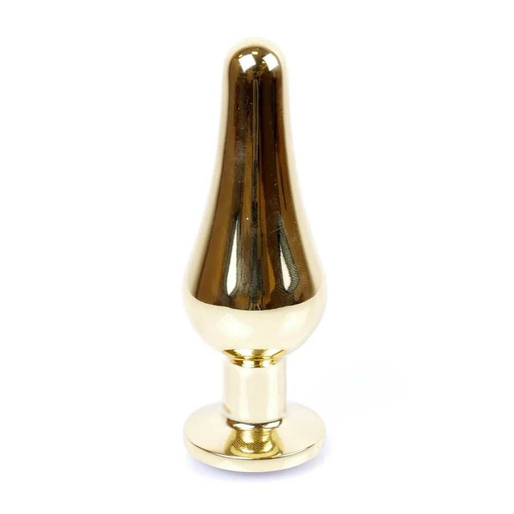 Butt Plug Collection Jewellery Gold metalowy korek analny Green - Image 2