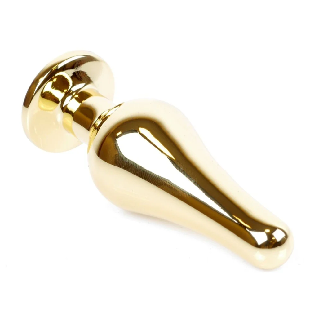 Butt Plug Collection Jewellery Gold metalowy korek analny Green - Image 7