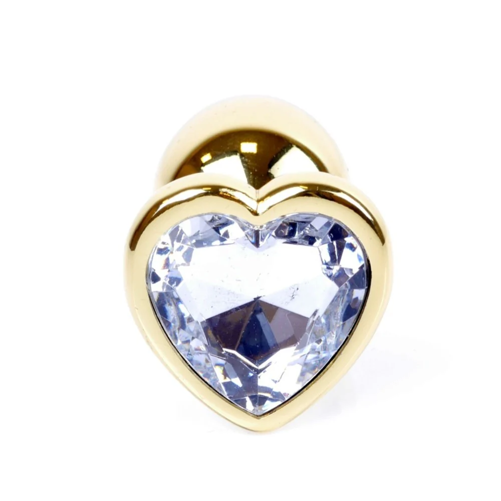 Butt Plug Collection Jewellery Heart metalowy korek analny Gold Heart - Image 4