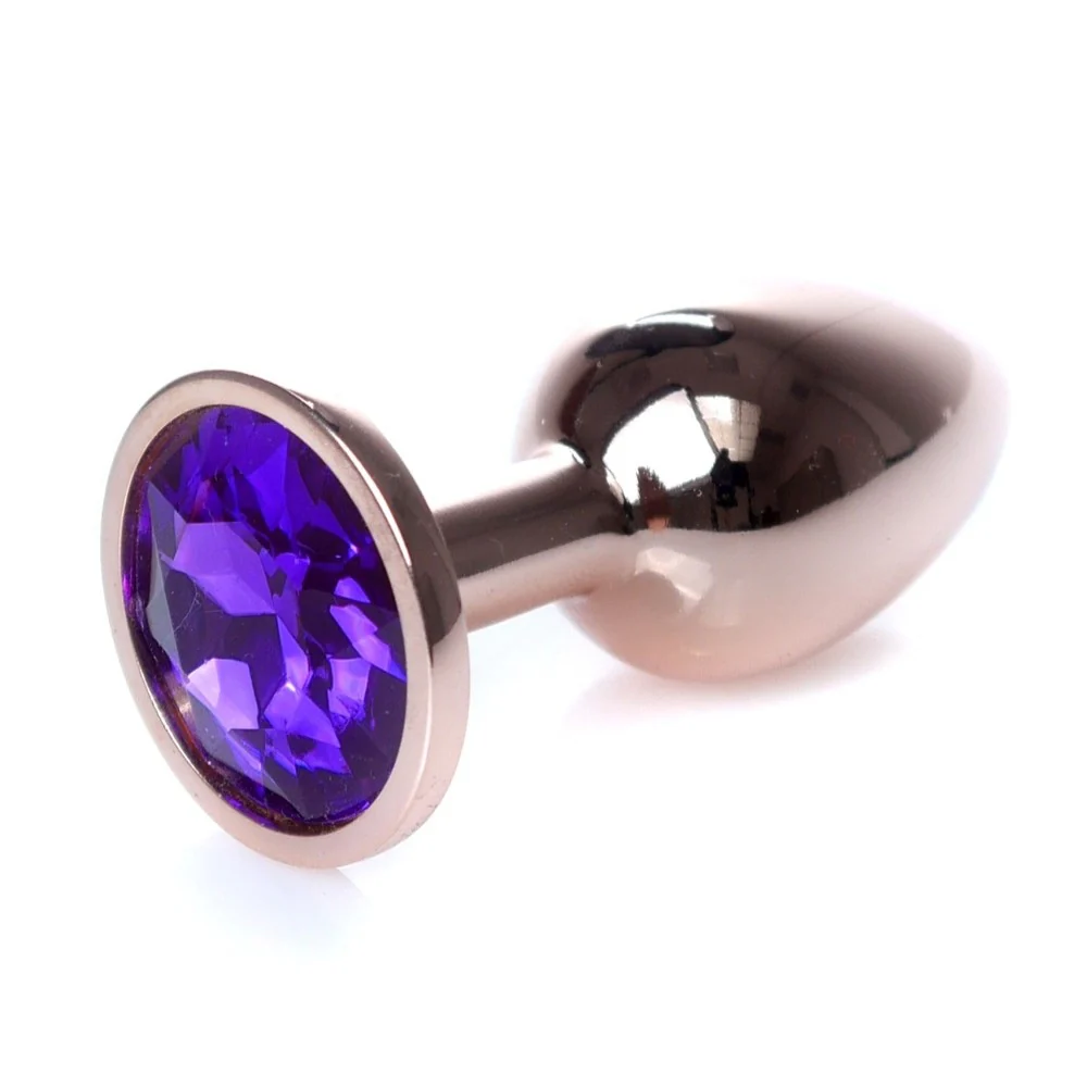 Butt Plug Collection Jewellery metalowy korek analny Red Gold Purple