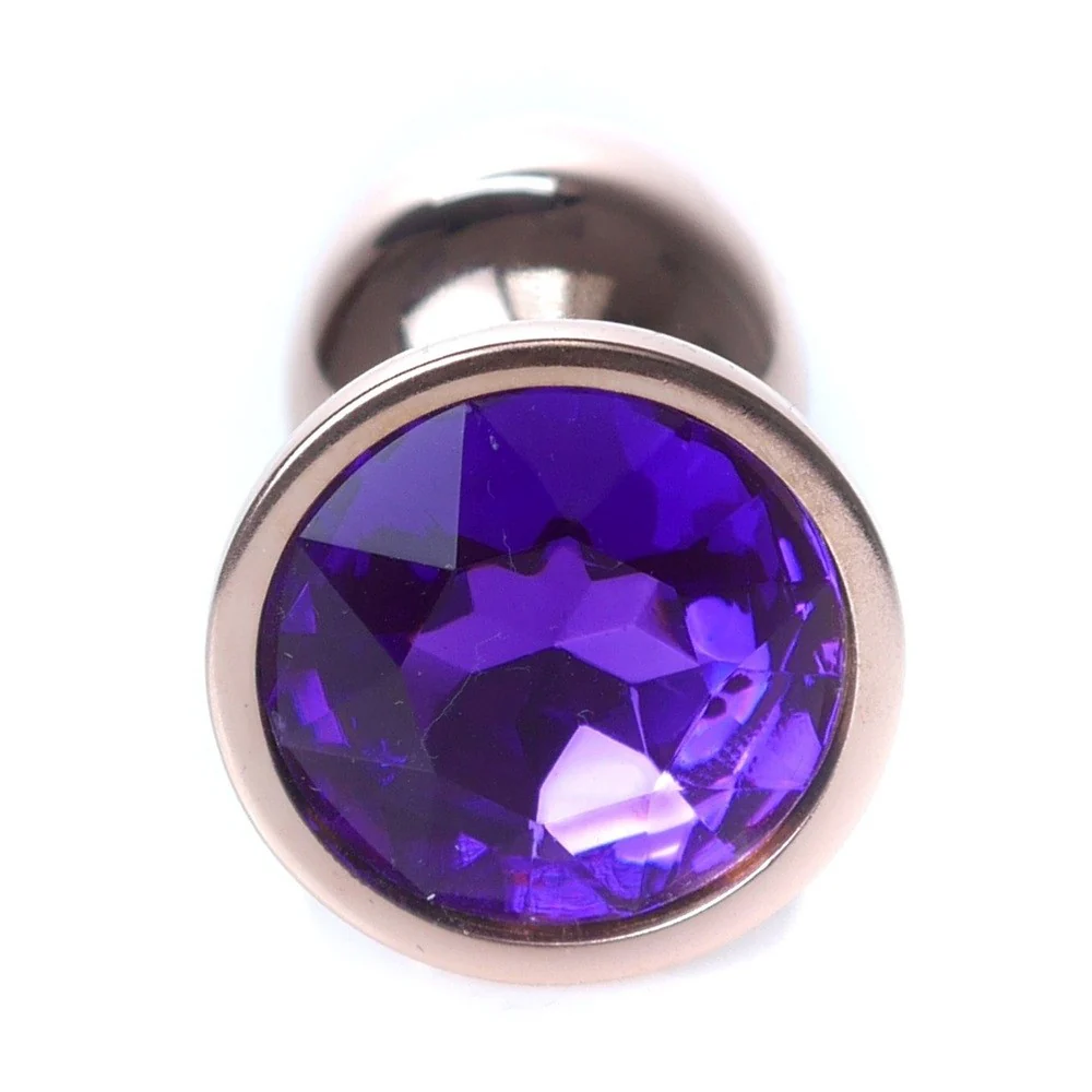 Butt Plug Collection Jewellery metalowy korek analny Red Gold Purple - Image 2