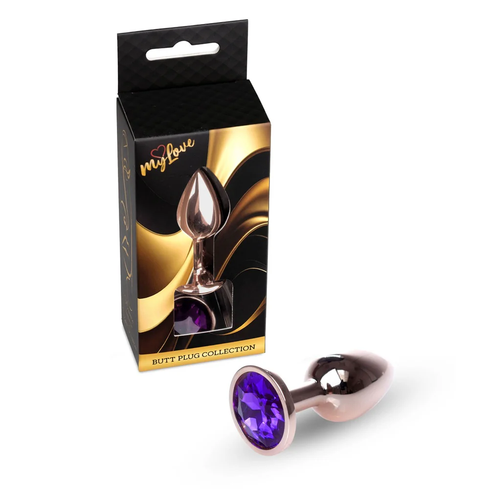 Butt Plug Collection Jewellery metalowy korek analny Red Gold Purple - Image 4