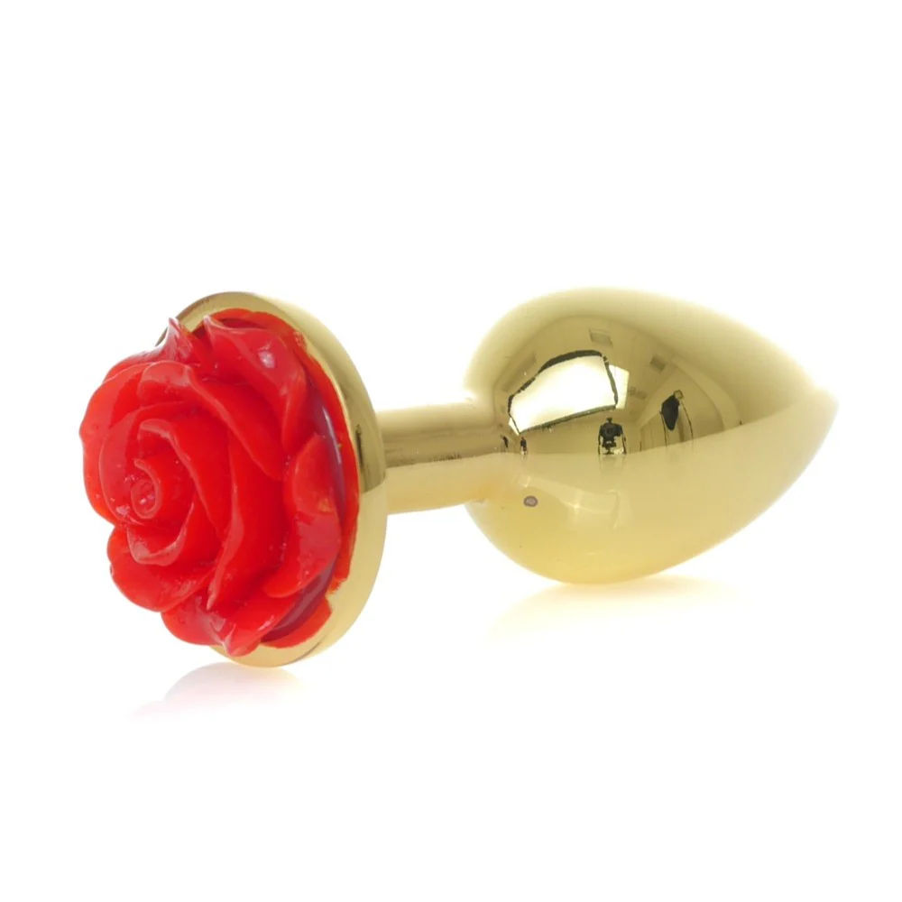 Butt Plug Collection metalowy korek analny Rose Red