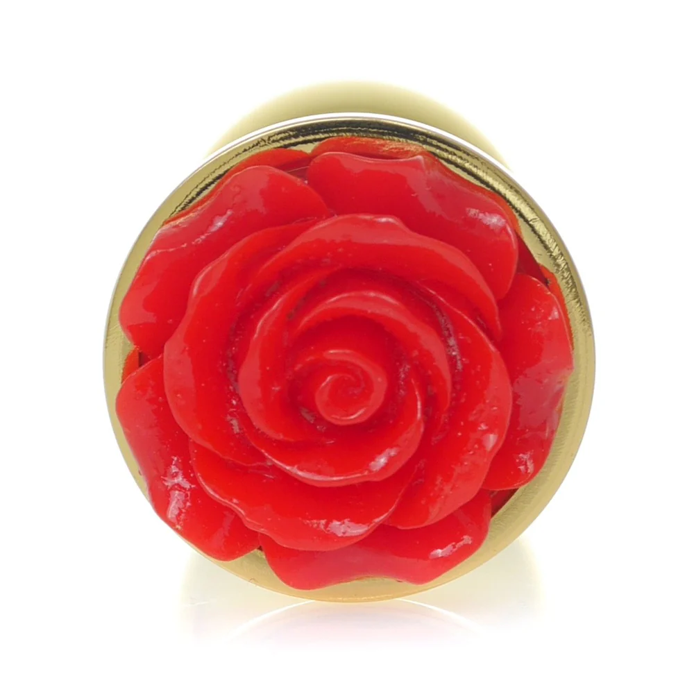 Butt Plug Collection metalowy korek analny Rose Red - Image 2