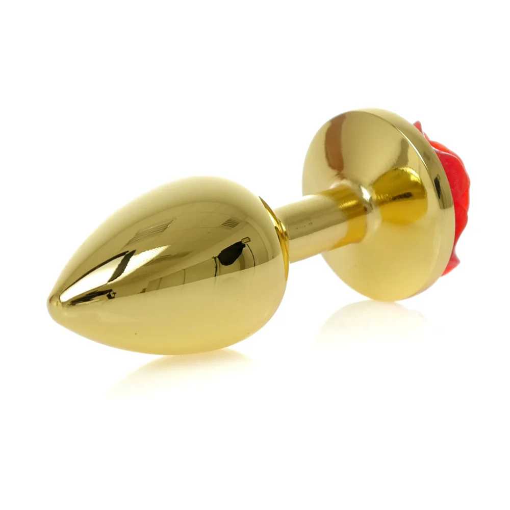 Butt Plug Collection metalowy korek analny Rose Red - Image 4