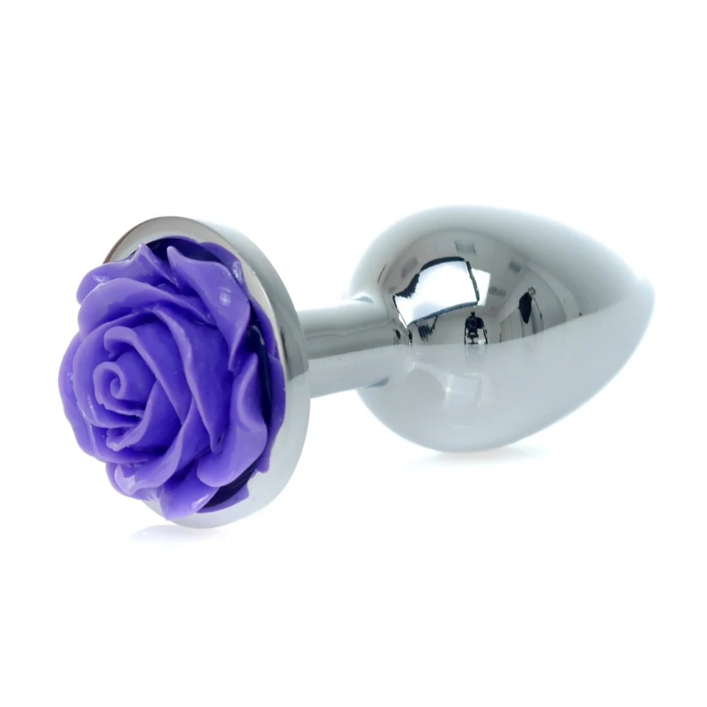 Butt Plug Collection metalowy korek Rose Purple