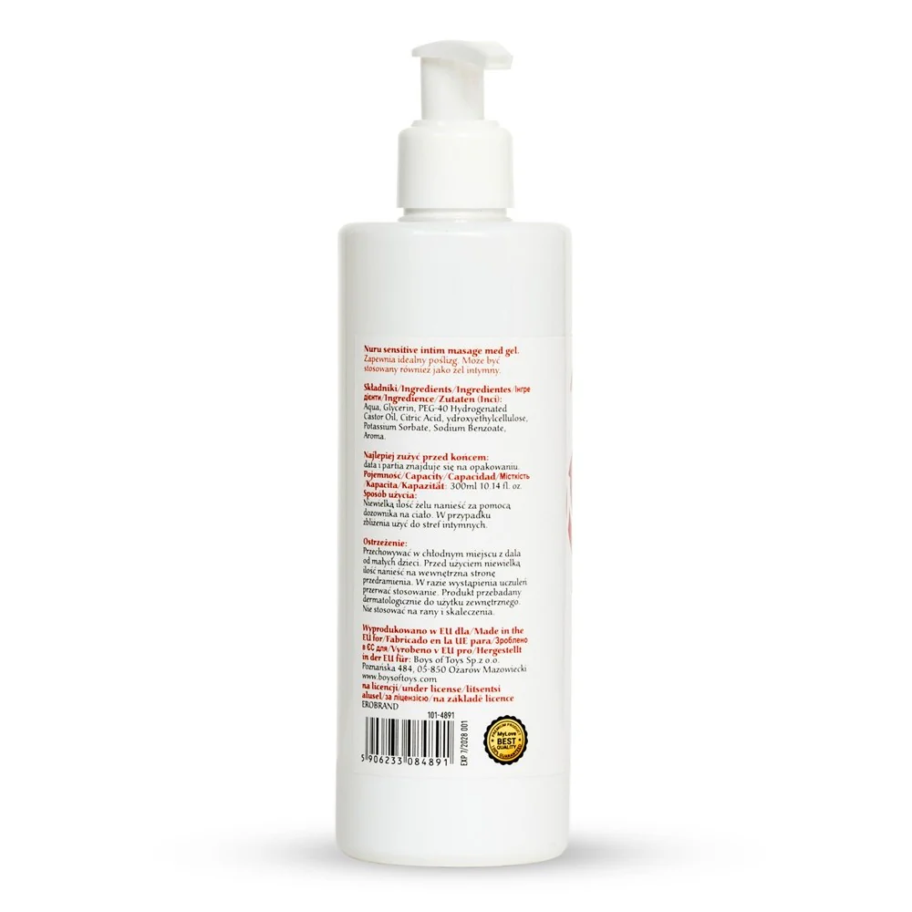 Nuru Sensitive Intim Masage Med Gel żel do masażu nuru 300ml - Image 3