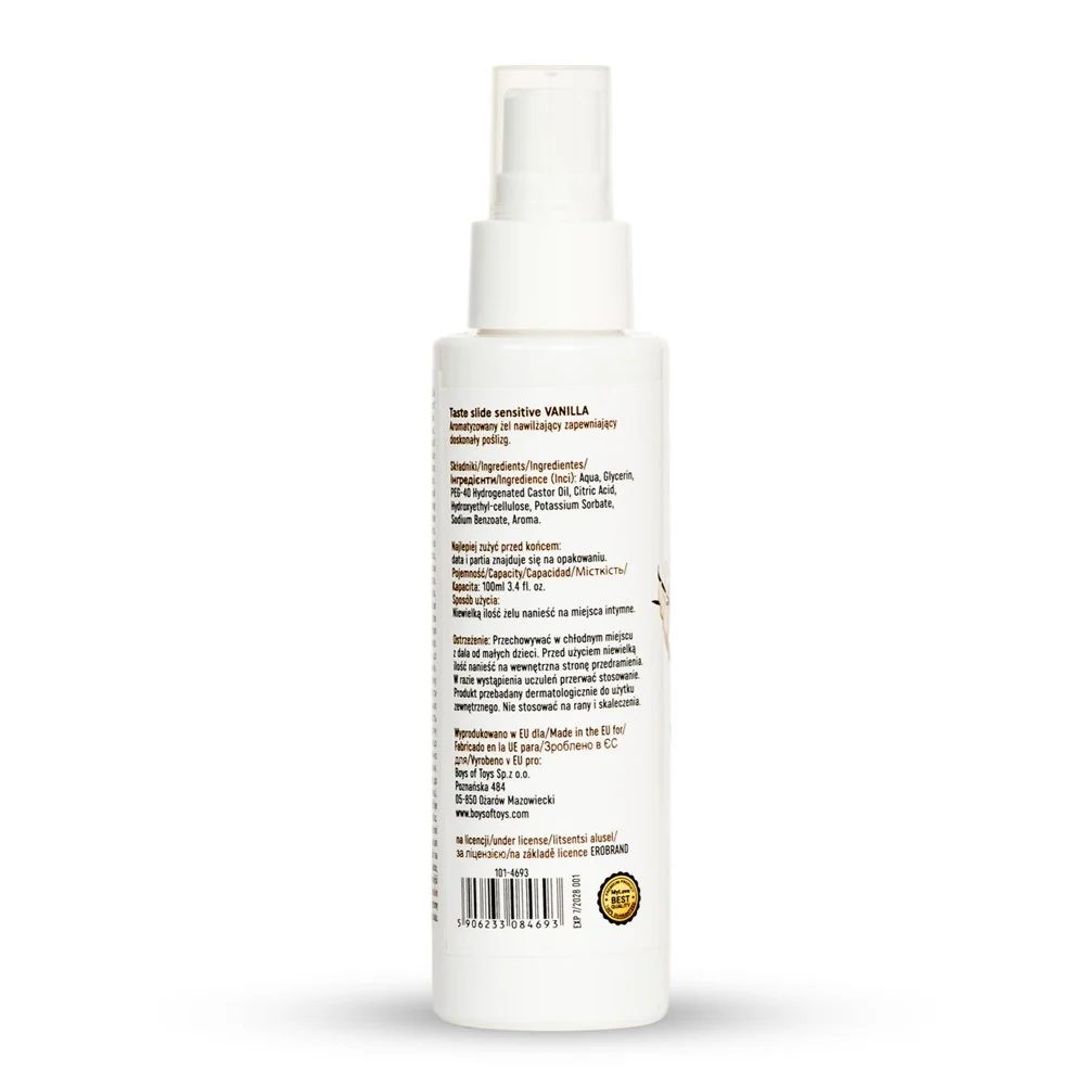 Taste Slide Sensitive żel intymny Vanilla 100ml - Image 3