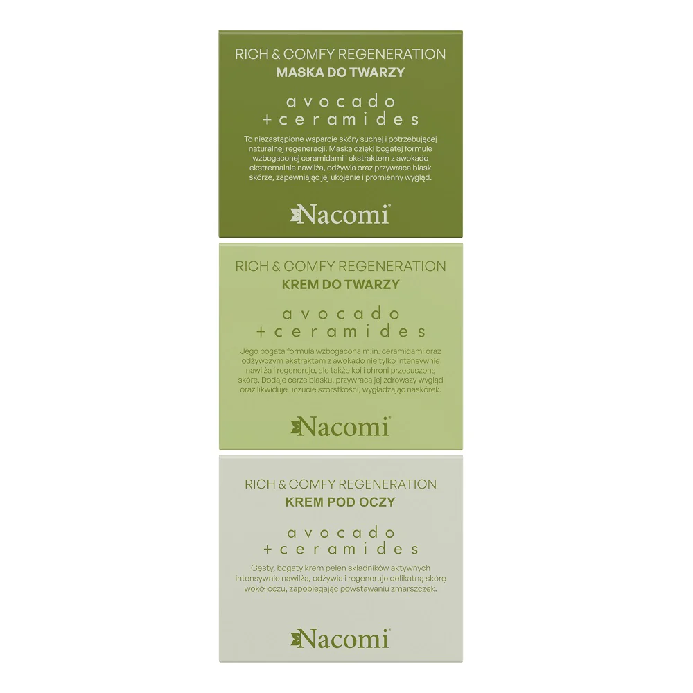 Rich & Comfy Regeneration Avocado zestaw krem do twarzy 40ml + krem pod oczy 15ml + maska do twarzy 40ml - Image 3