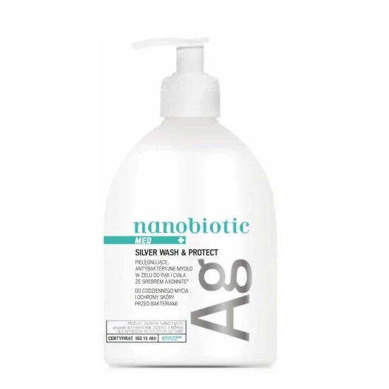 Med Silver Wash & Protect mydło w żelu do rąk i ciała ze srebrem 500ml