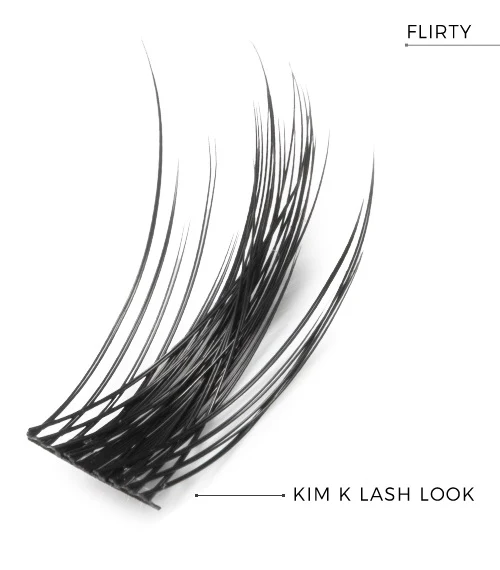DIY Eyelash Extensions sztuczne rzęsy w kępkach Flirty 36szt. - Image 2