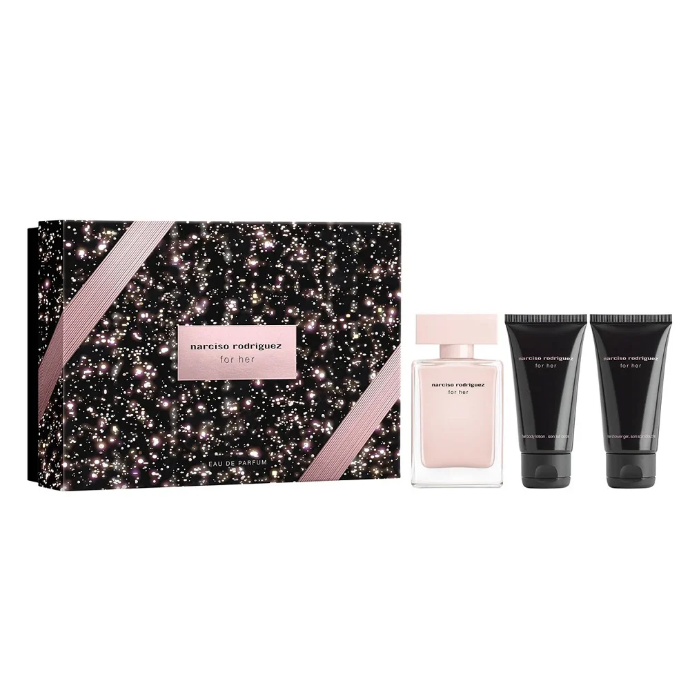 For Her zestaw woda perfumowana spray 50ml + balsam do ciała 50ml + żel pod prysznic 50ml - Image 2