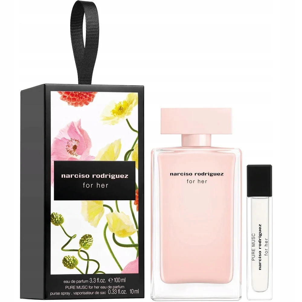 Zestaw For Her woda perfumowana spray 100ml + Pure Musc For Her woda perfumowana spray 10ml