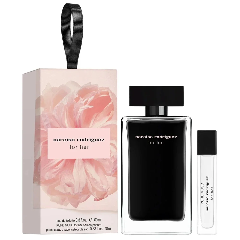 Zestaw For Her woda toaletowa spray 100ml + Pure Musk woda perfumowana spray 10ml