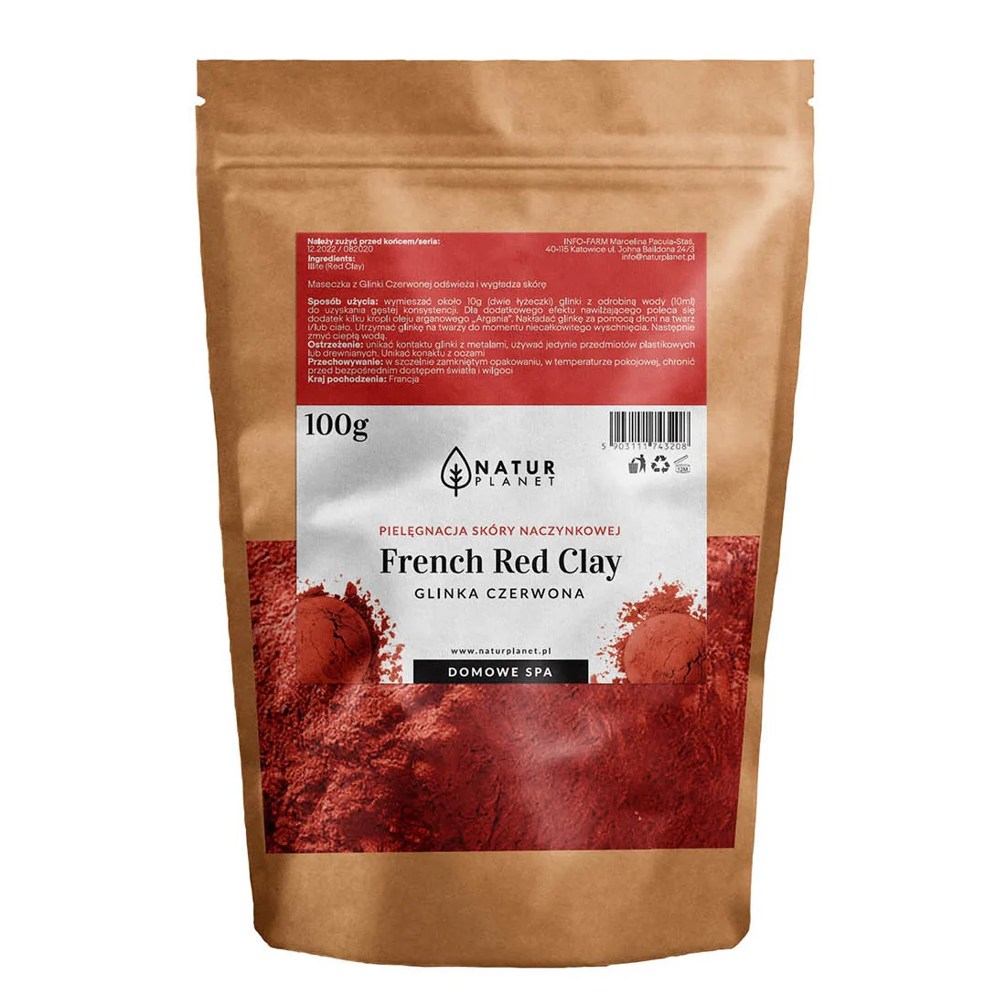 Glinka czerwona 100g