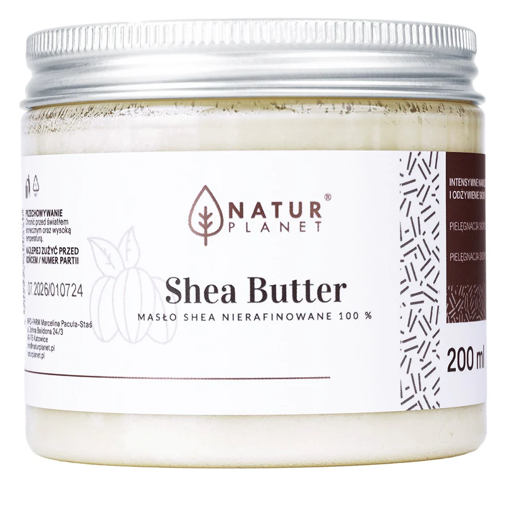 Masło Shea nierafinowane 200ml