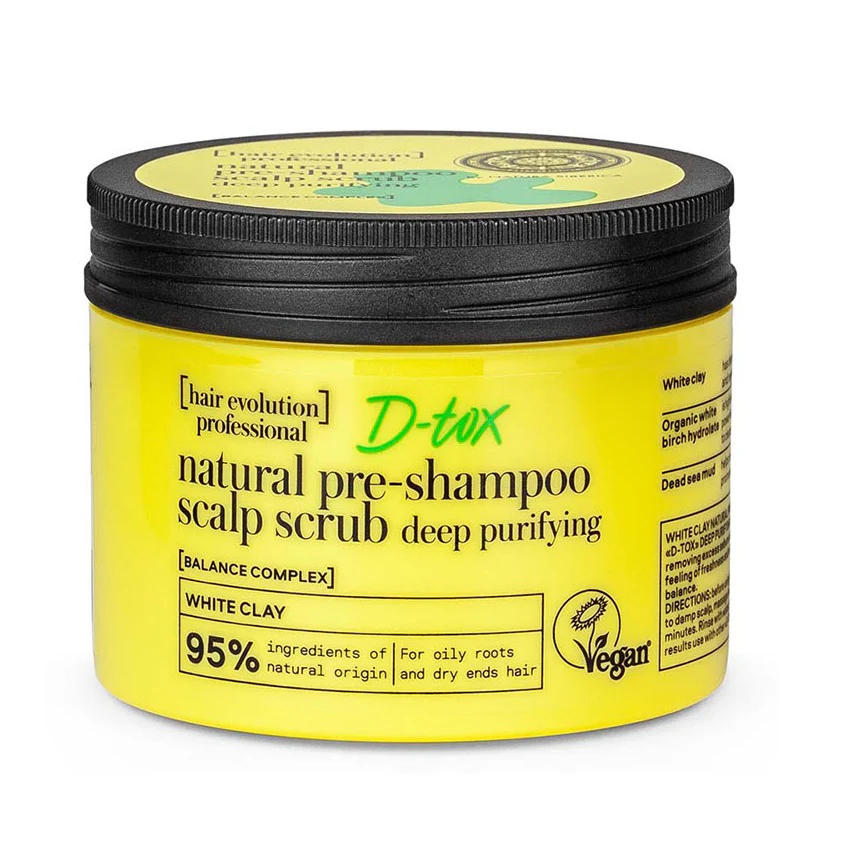 Hair Evolution D-Tox naturalny peeling do skóry głowy do włosów przetłuszczających się 150ml