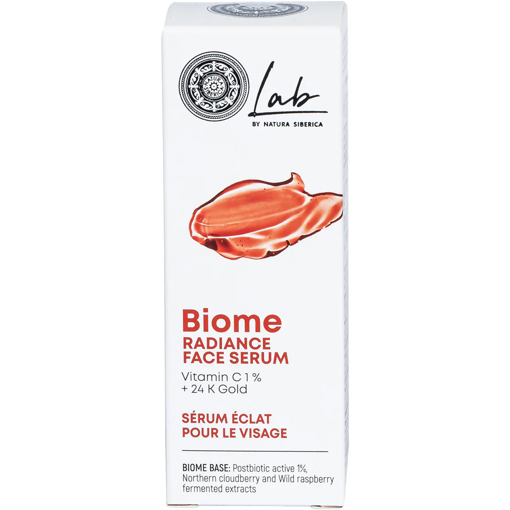 Lab Biome rozświetlające serum do twarzy z witaminą C 1% i 24K złotem 30ml - Image 2