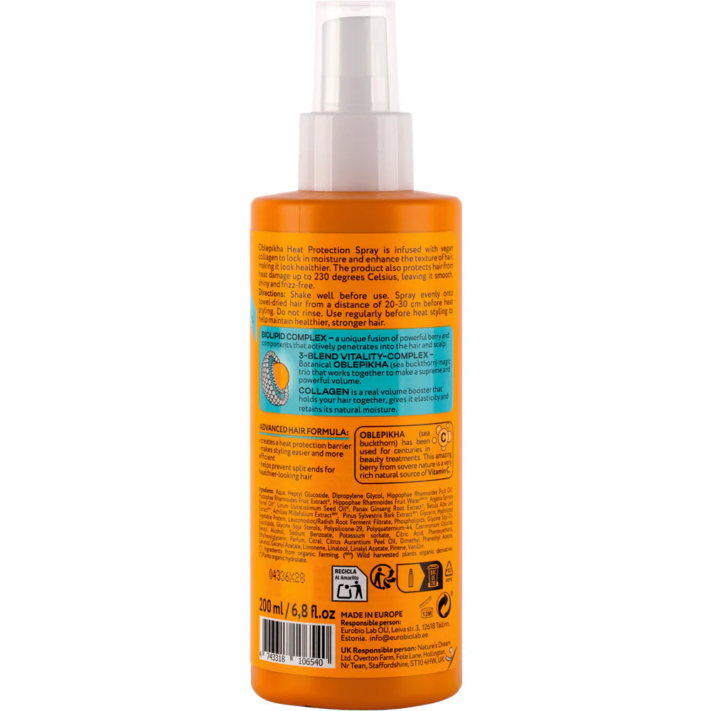 Oblepikha Volume spray termoochronny zwiększający objętość włosów 200ml - Image 2