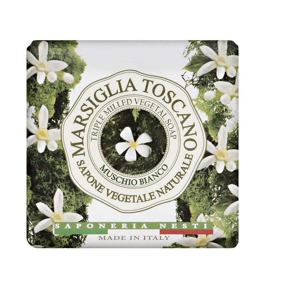 Marsiglia Toscano Muschio Bianco naturalne mydło toaletowe 200g