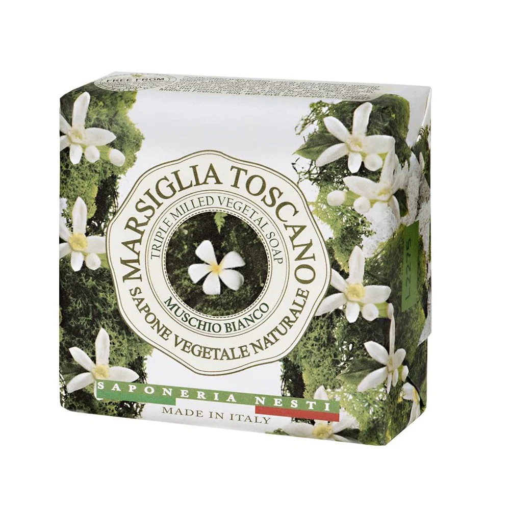 Marsiglia Toscano Muschio Bianco naturalne mydło toaletowe 200g - Image 2