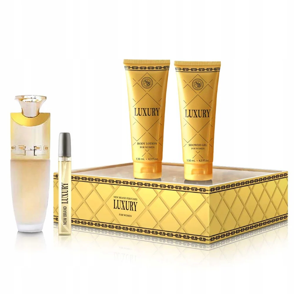 Luxury For Women zestaw woda perfumowana spray 100ml + balsam do ciała 130ml + żel pod prysznic 130ml + woda perfumowana spray 15ml